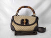 GUCCI Bamboo Diamante Turnlock Hand Shoulder Bag 254884 Shoulder Bag