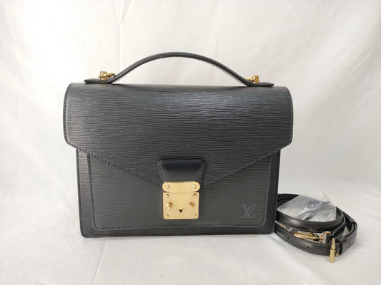 LOUIS VUITTON Epi Monceau 2-Way Handbag with Stitching