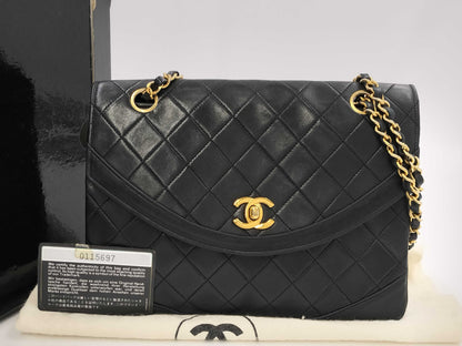 CHANEL Matelasse Chain Shoulder Bag with Sticker and Card