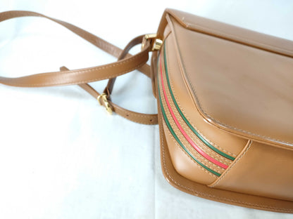 GUCCI Gucci All Leather Sherry Shoulder Bag