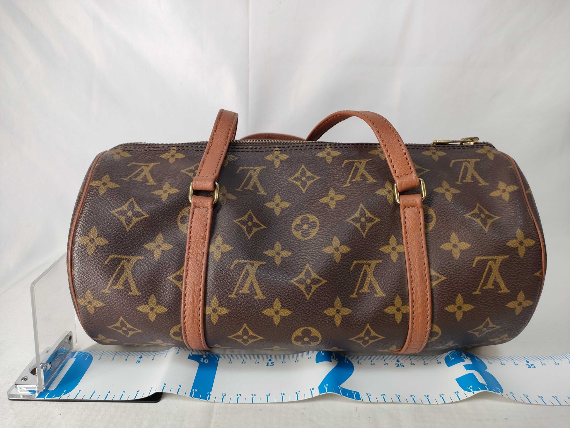 LOUIS VUITTON Monogram Papillon 30 Handbag with Pouch