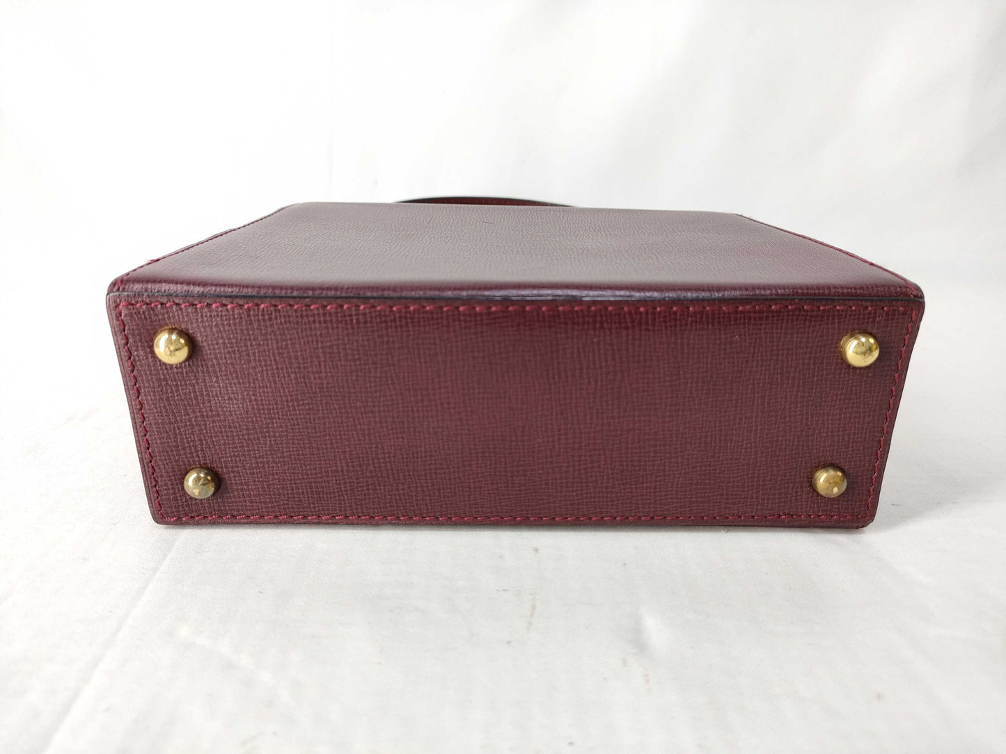 Cartier Bordeaux Turnlock Handbag