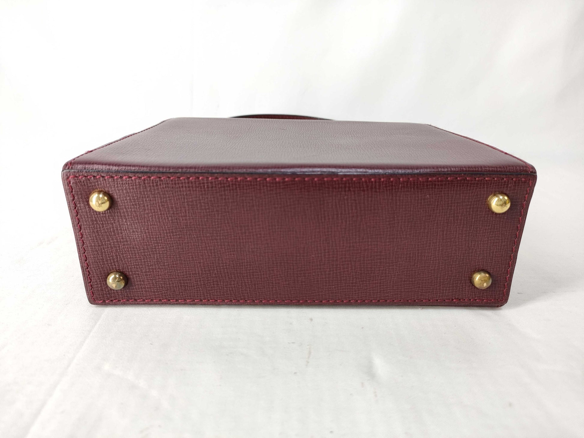 Cartier Bordeaux Turnlock Handbag