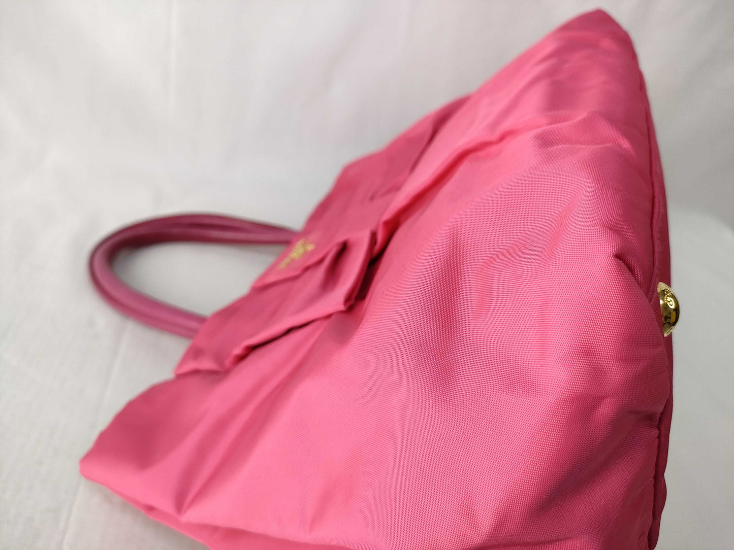 PRADA Prada Nylon Ribbon Handbag Pink Handbag