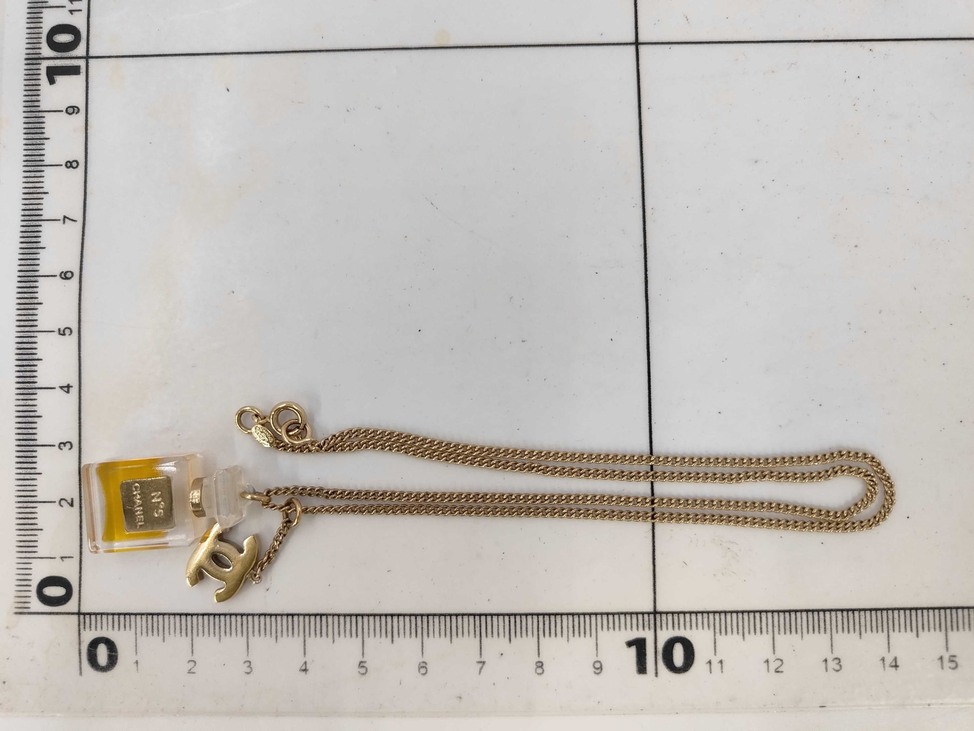 CHANEL Chanel Necklace Coco Mark 05P Perfume Bottle Motif Necklace