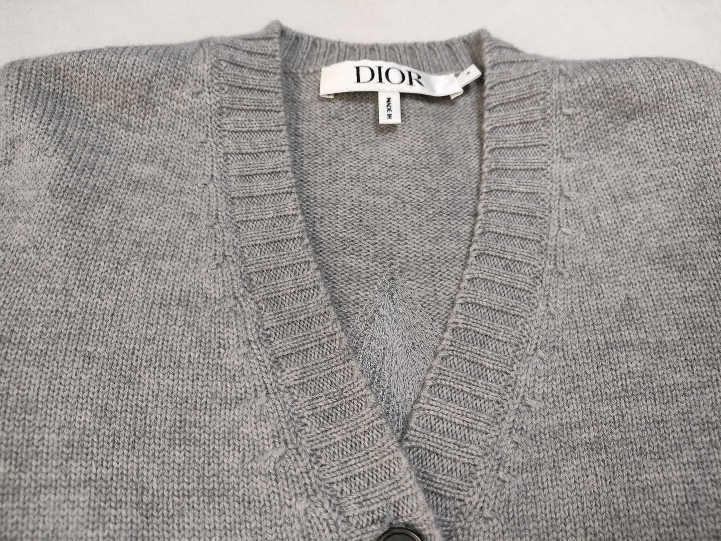 Dior Wool Cardigan Gray