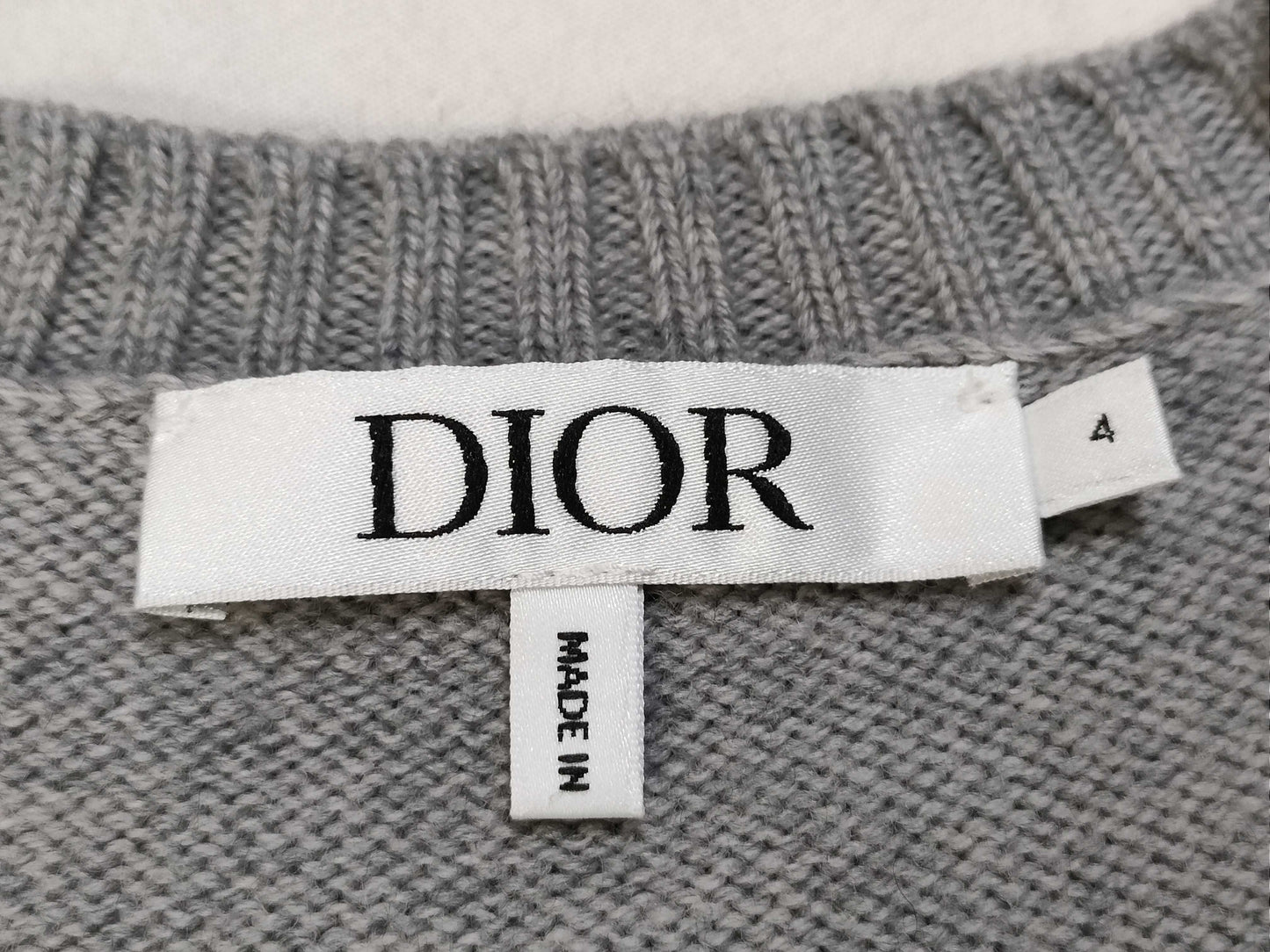 Dior Wool Cardigan Gray