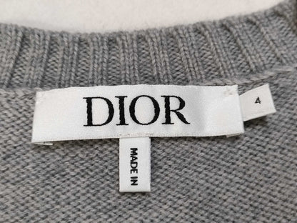 Dior Wool Cardigan Gray