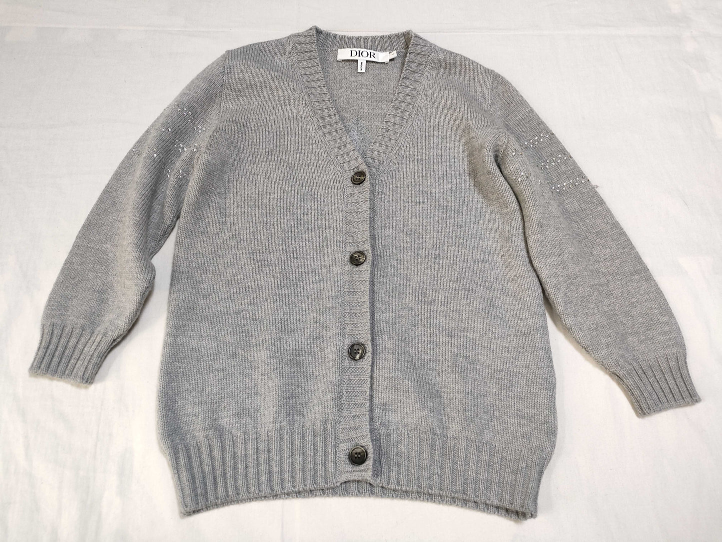 Dior Wool Cardigan Gray
