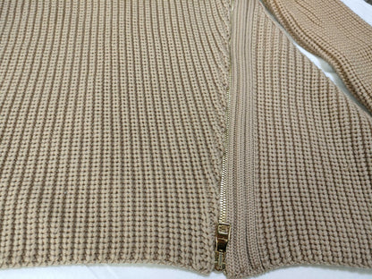 Salvatore Ferragamo knit beige wool top, size M