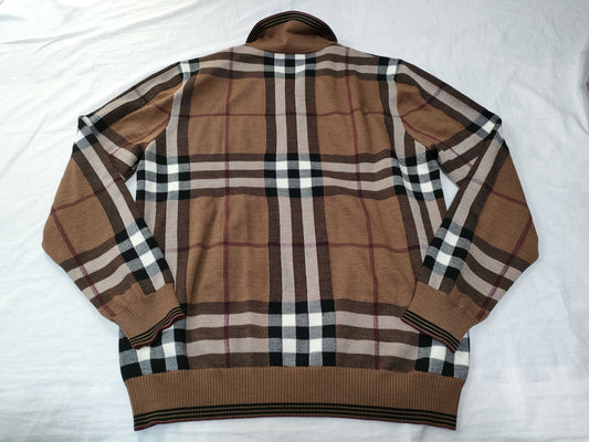 BURBERRY Wool Knit Check M Tops