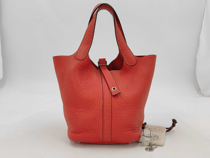 HERMES Picotin Lock PM A engraved handbag