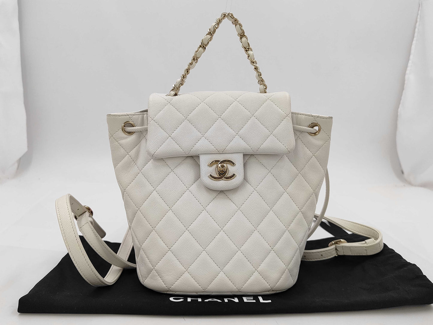 CHANEL Matelasse Caviar Skin Backpack