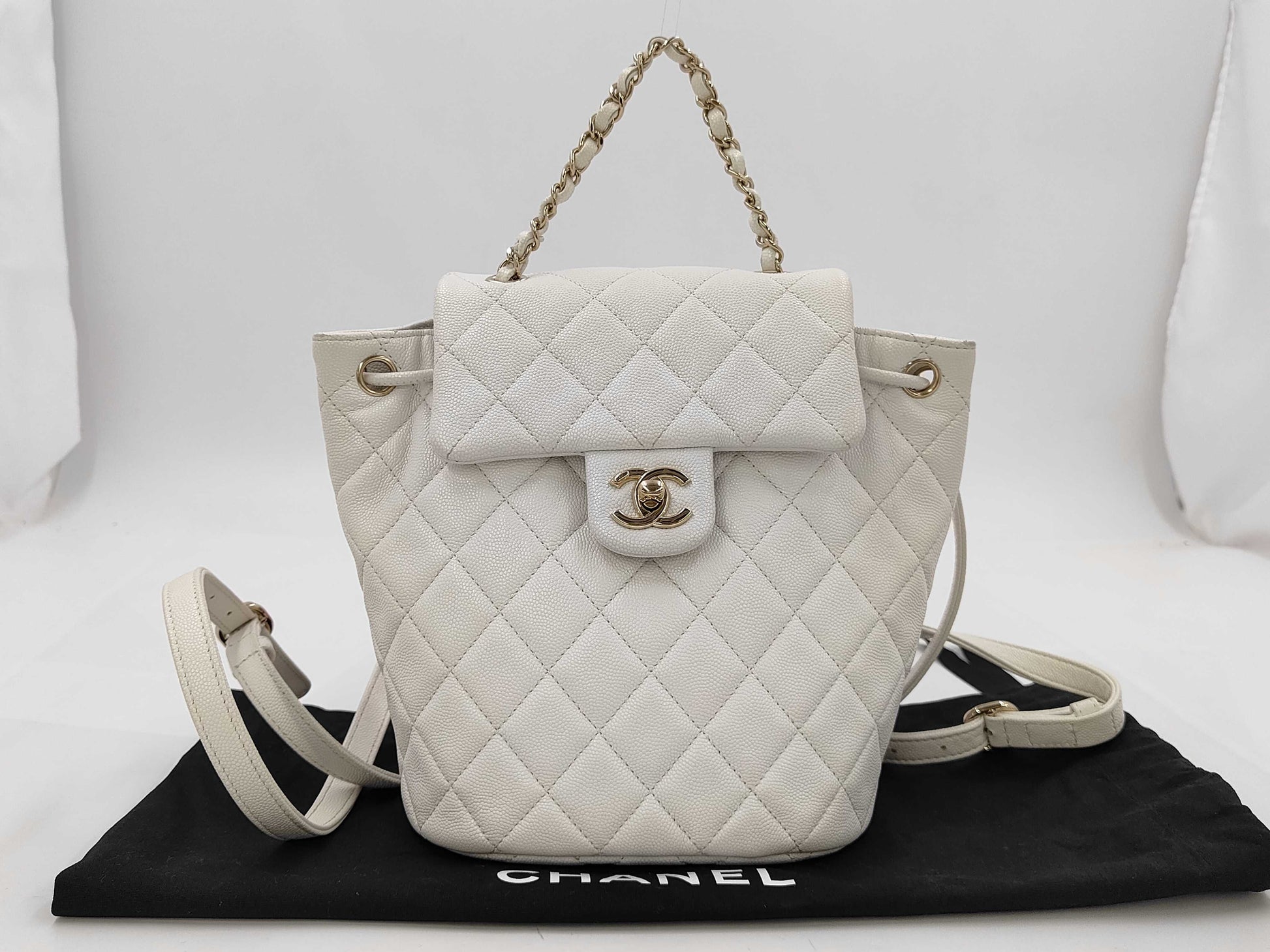 CHANEL Matelasse Caviar Skin Backpack