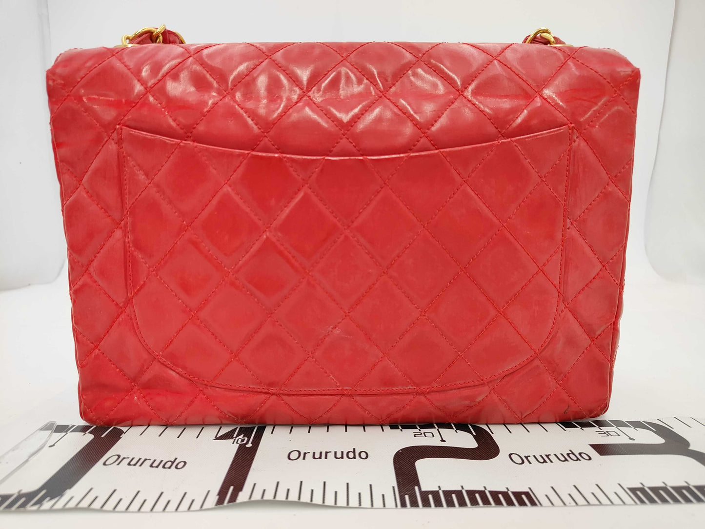 CHANEL Matelasse Chain Patent Shoulder Bag