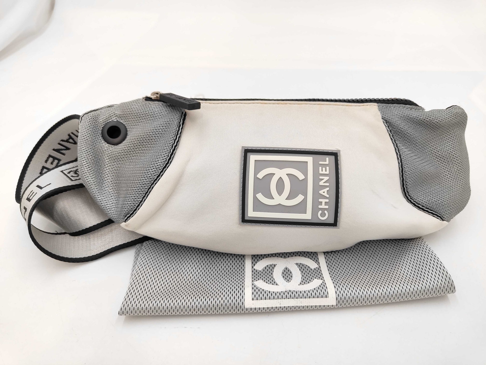 CHANEL Sports Body Bag Nylon Shoulder Bag