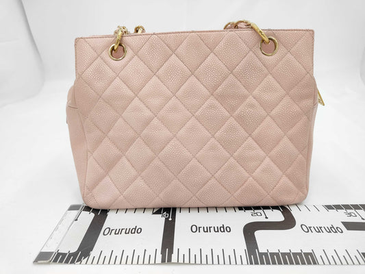 CHANEL Caviar Skin Shoulder Bag