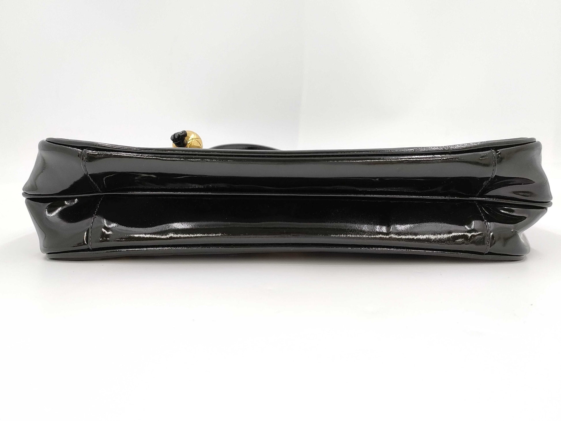 CHANEL Triple Coco Chain Shoulder Bag in Patent Leather