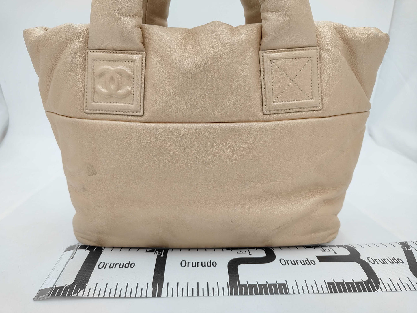 CHANEL Coco Cocoon Hand Leather Gold Handbag