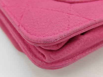 CHANEL Caviar Skin Chain Wallet Shoulder Bag