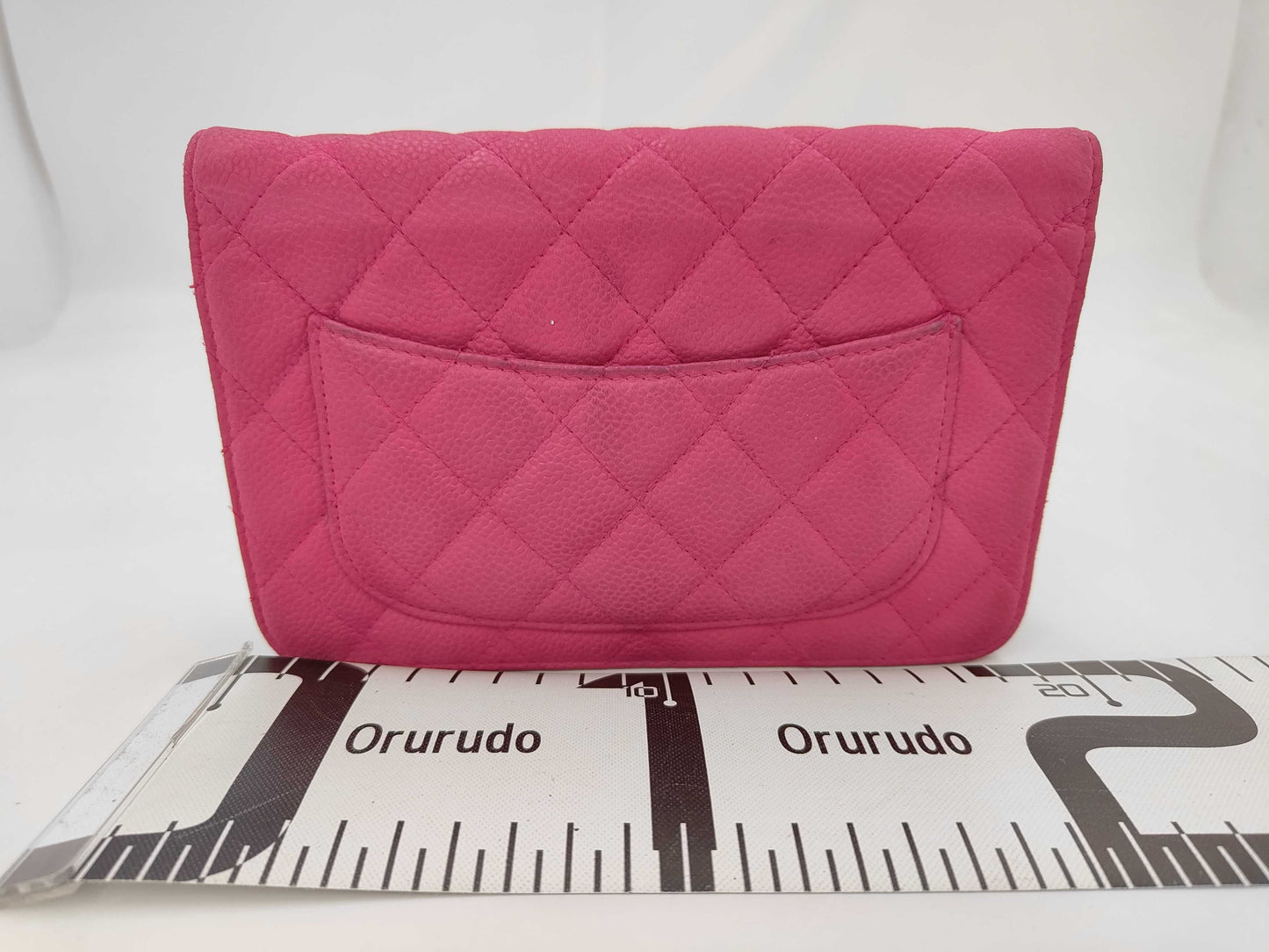 CHANEL Caviar Skin Chain Wallet Shoulder Bag