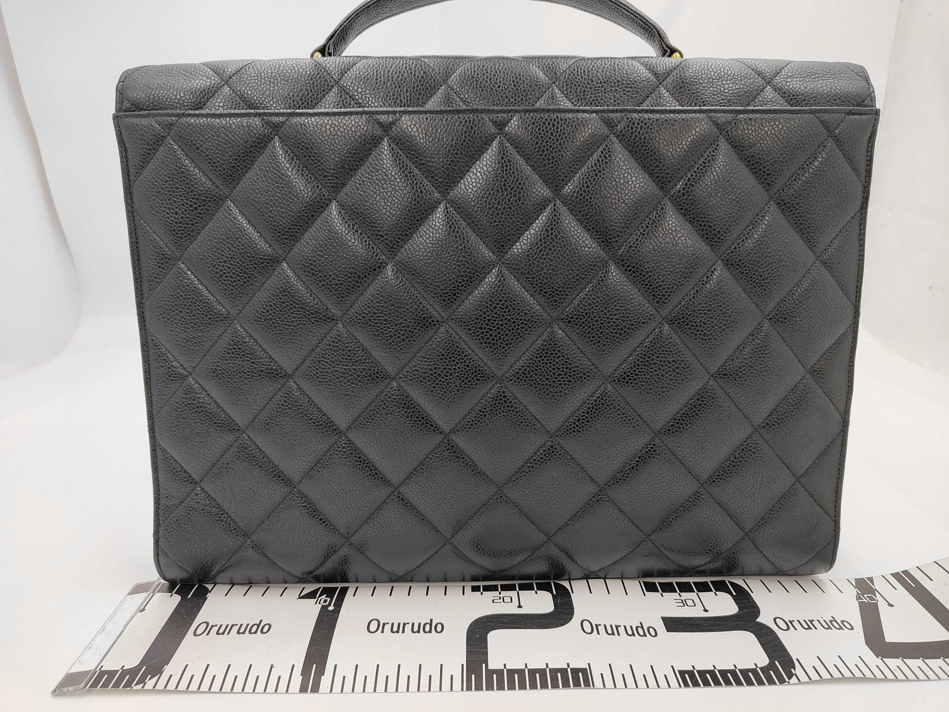 CHANEL Briefcase Caviar Skin Business Bag