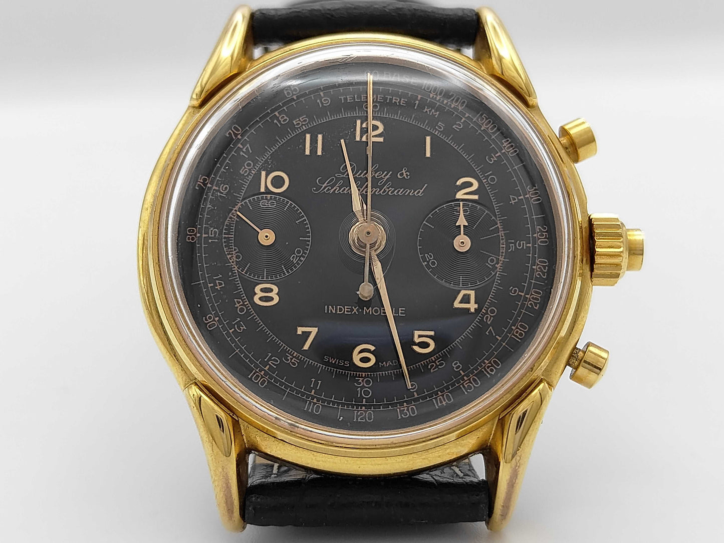 Derby & Chardenbrand Index Mobile Landeron Cal.248 Split Seconds Manual Winding Men's Watch