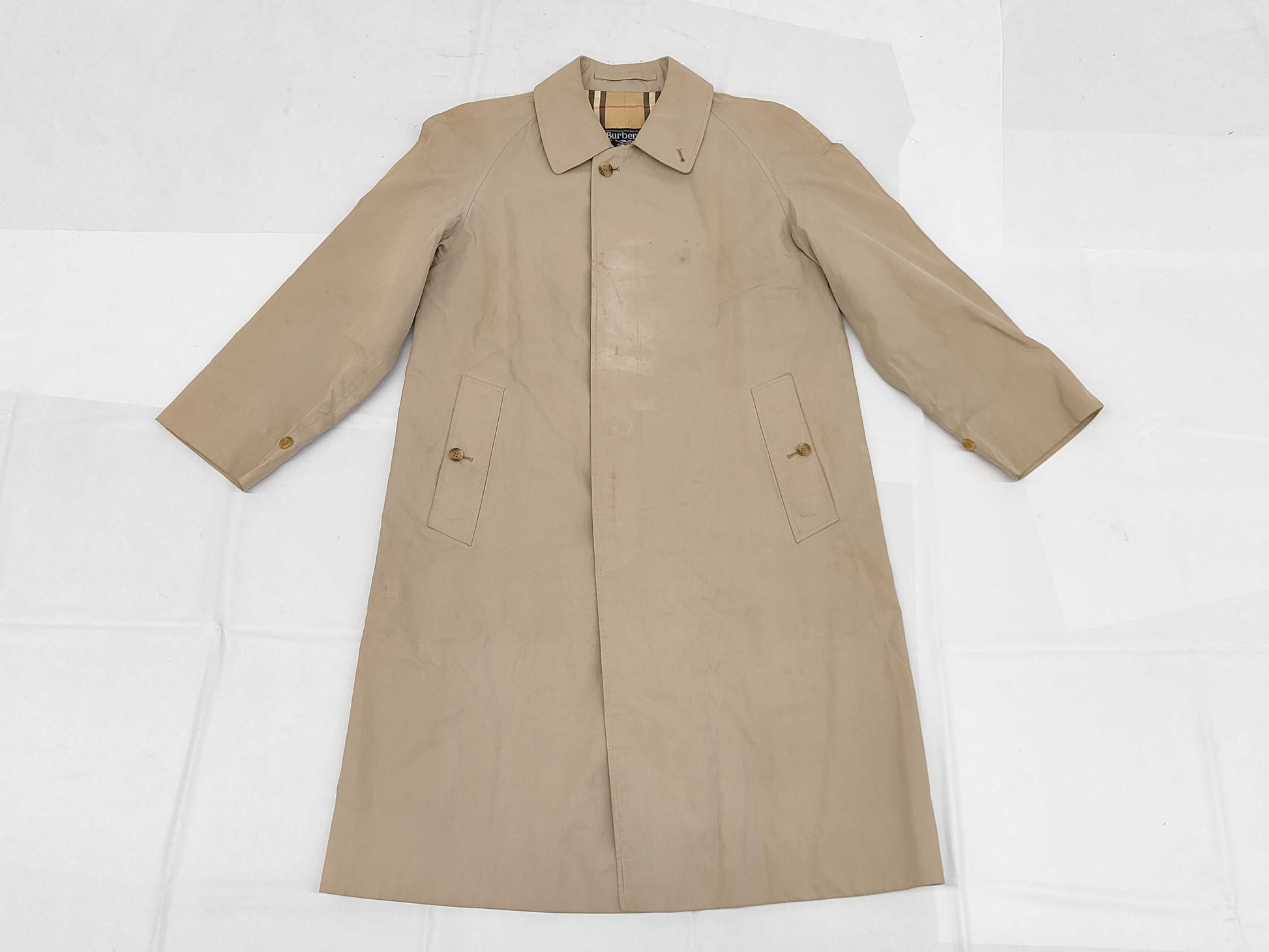 Burberrys Nova Check Trench Coat D-TK9237 Coat