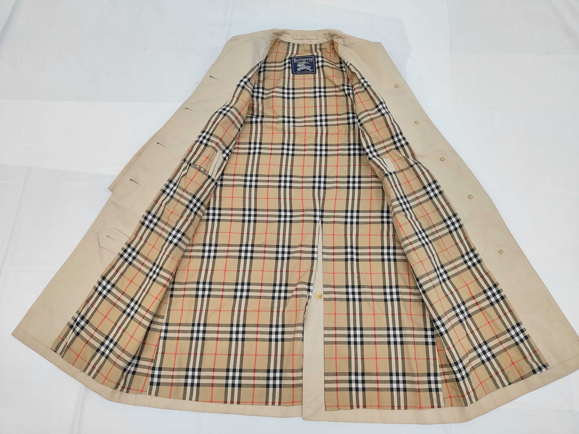 Burberrys Nova Check Trench Coat