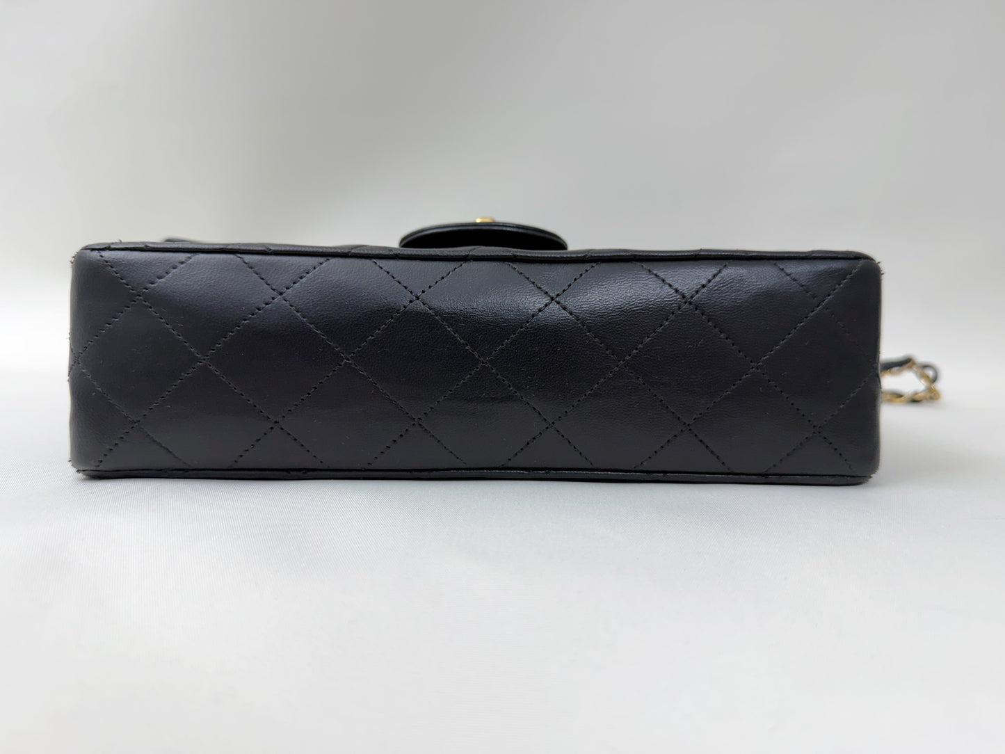 CHANEL CHANEL Lambskin Matelasse 23 Double Flap Double Chain Shoulder Bag Black Shoulder Bag