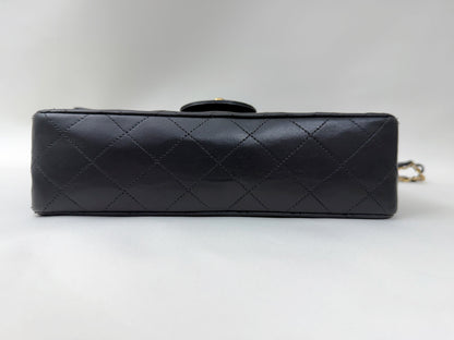 CHANEL CHANEL Lambskin Matelasse 23 Double Flap Double Chain Shoulder Bag Black Shoulder Bag