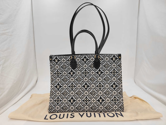 LOUIS VUITTON Monogram Jacquard M57207 On the Go GM FL3220/NFC Tote Bag