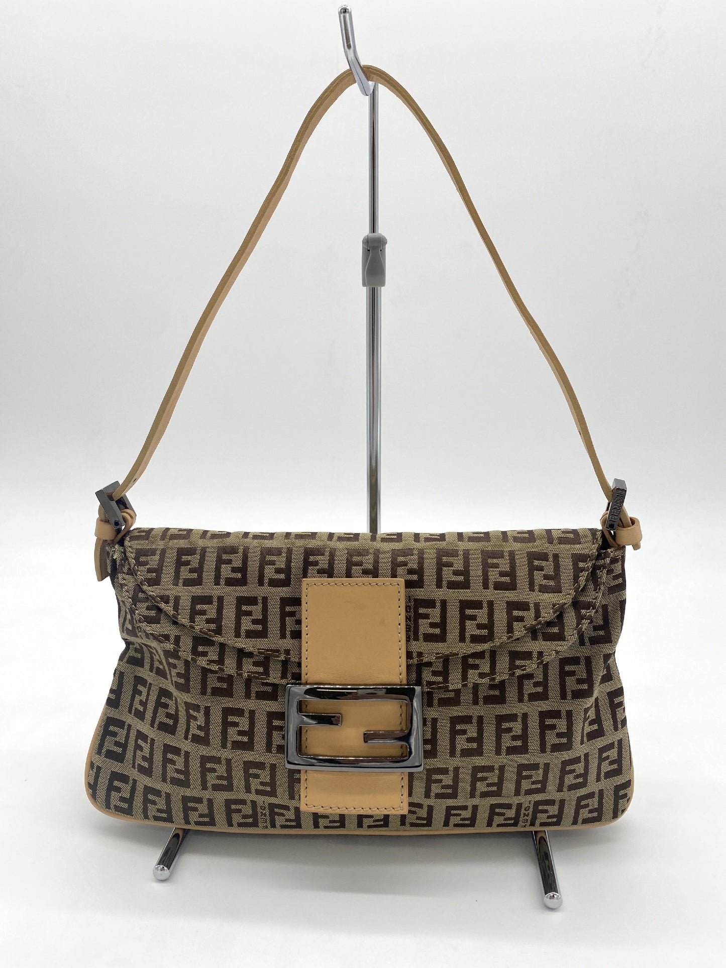 FENDI Zucchino Mamma Bucket Shoulder Bag