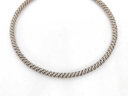 HERMES Twist Choker Necklace 925 39cm Necklace
