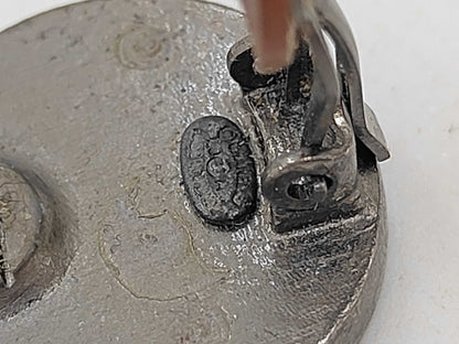 CHANEL CHANEL Earrings Leather Coco Mark Earrings