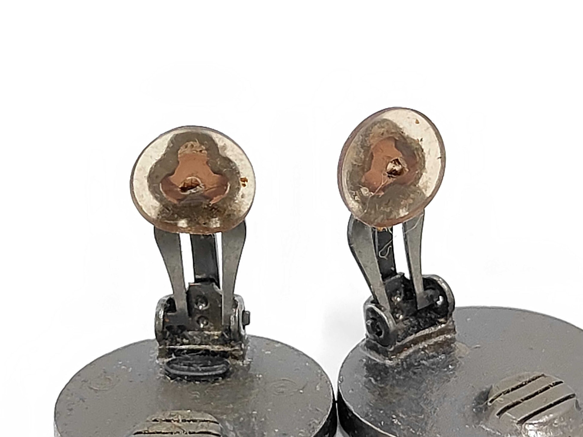 CHANEL CHANEL Earrings Leather Coco Mark Earrings