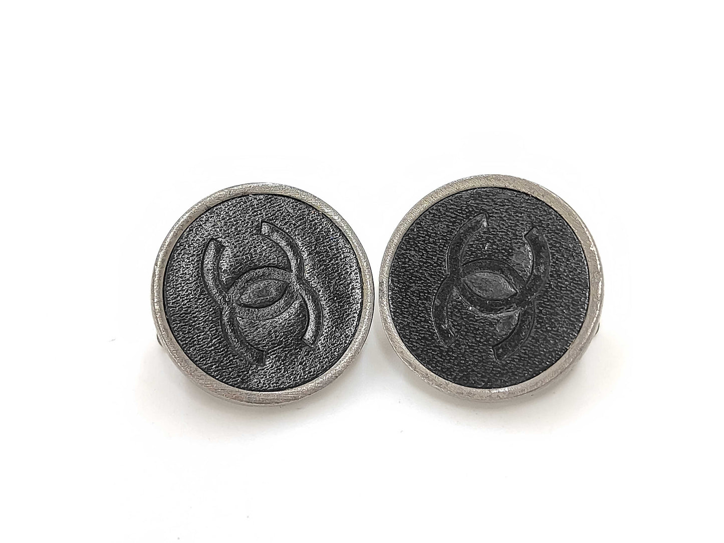 CHANEL CHANEL Earrings Leather Coco Mark Earrings