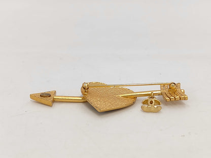 CHANEL CHANEL Brooch Arrow Heart Brooch