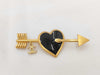 CHANEL CHANEL Brooch Arrow Heart Brooch