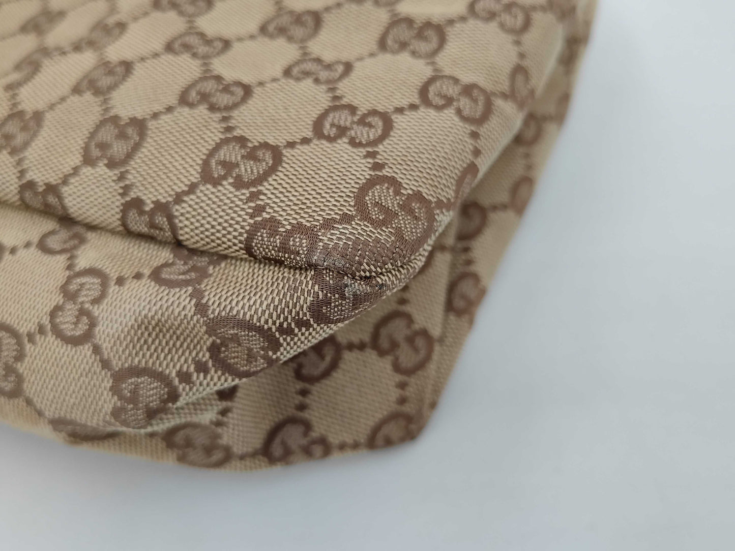 GUCCI GUCCI Horsebit GG Canvas Shoulder Bag Bag