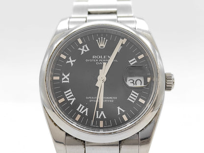 ROLEX 115200 M018810 Black Dial Oyster Bracelet Boys' Watch