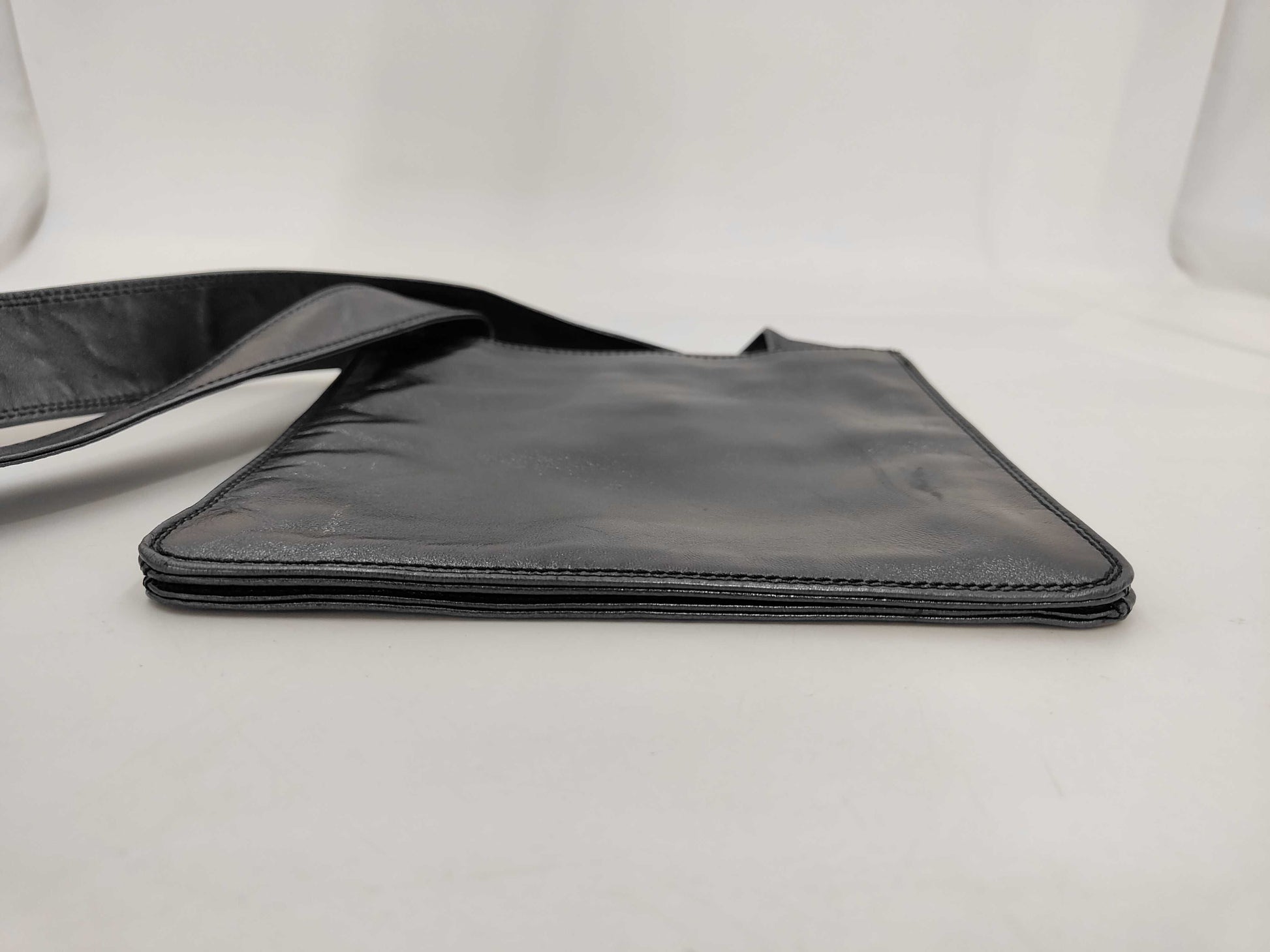 CHANEL CHANEL Logo Leather Shoulder Bag with Seal