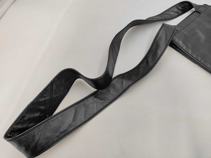 CHANEL CHANEL Logo Leather Shoulder Bag with Seal