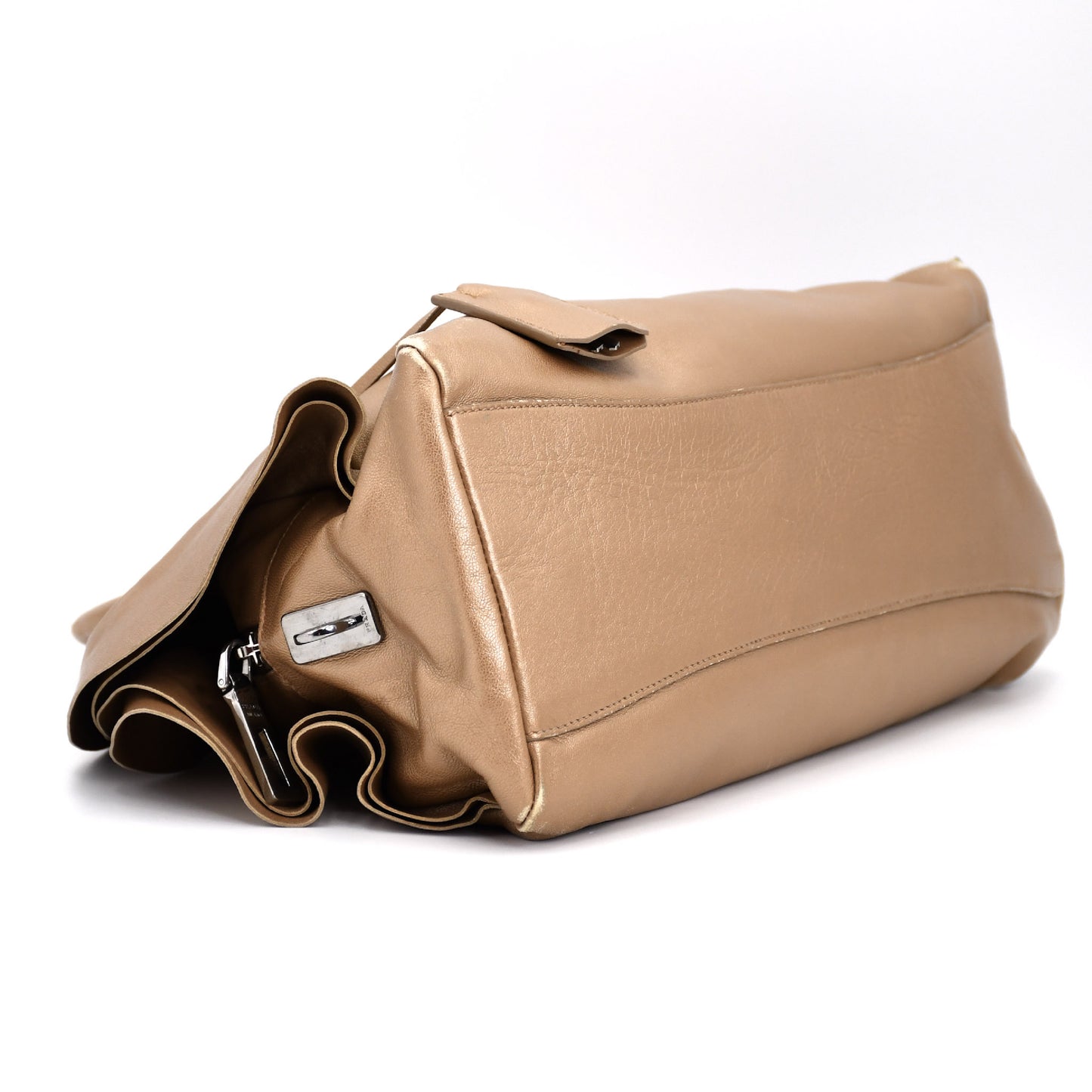 PRADA PRADA Prada Nappa Leather Ruffle Handbag