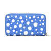 LOUIS VUITTON LOUIS VUITTON Vuitton x Yayoi Kusama LV x YK Zippy Wallet M81954 Bleu Clair Round Zip Wallet RFID Wallet