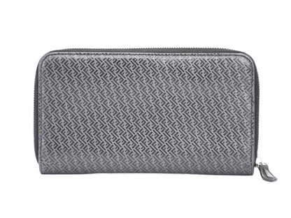FENDI FENDI Travel Wallet 7M0276 Leather Round Zip Wallet Black Wallet