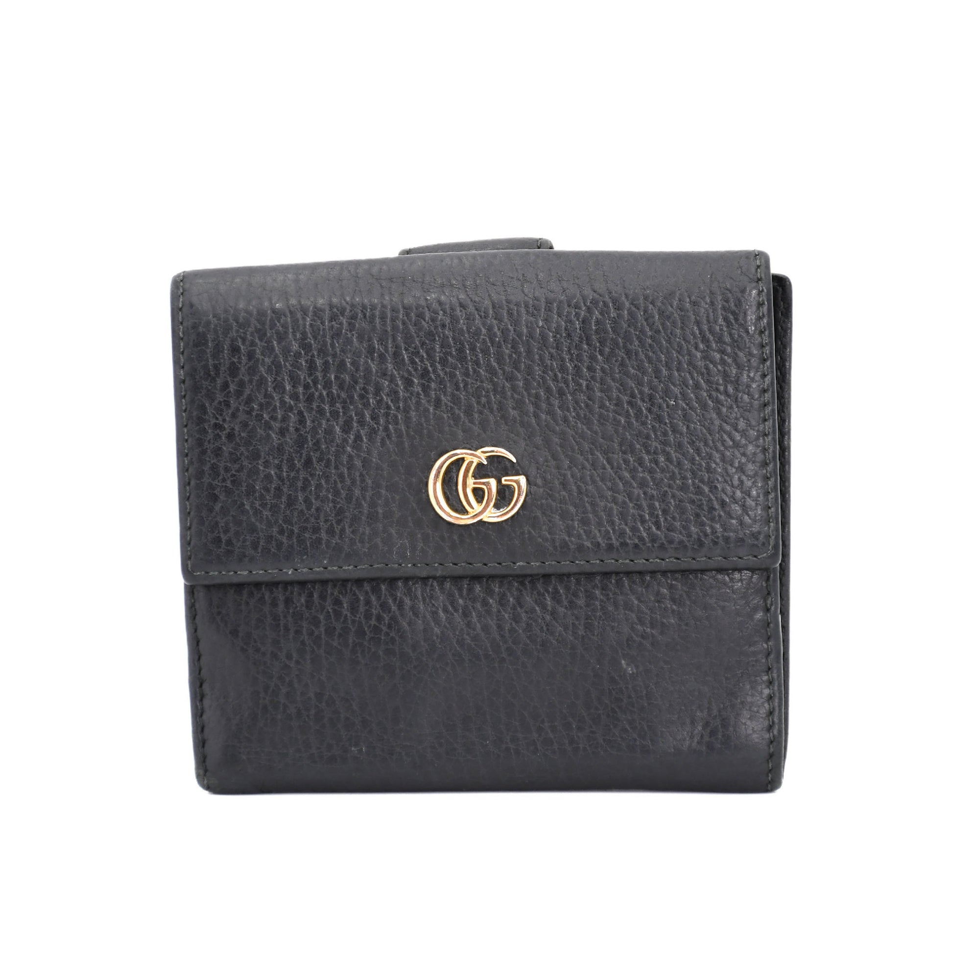 GUCCI GG Marmont Compact Wallet 456122 Double-hook Bifold Wallet