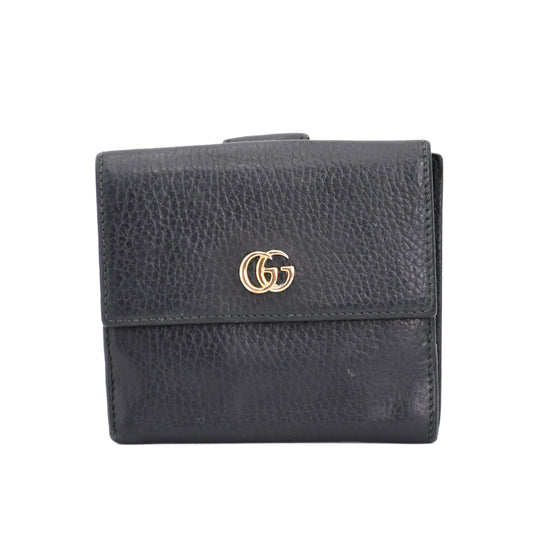 GUCCI GG Marmont Compact Wallet 456122 Double-hook Bifold Wallet