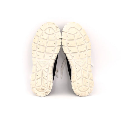 PRADA Prada Re-Nylon Gabardine Fabric Sneakers, Size 38, Women's, Black, Double Wheel Triangle Logo Sneakers