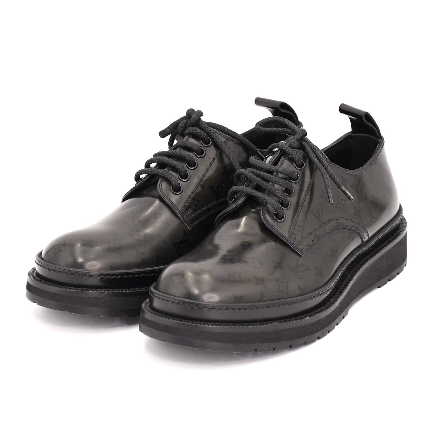 LOUIS VUITTON ST1107 Size 5 Leather Business Shoes